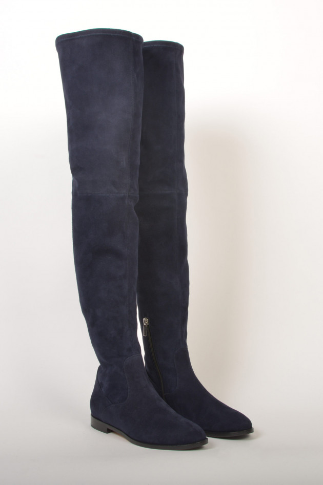 Unützer Overknee - Stiefel in Navy