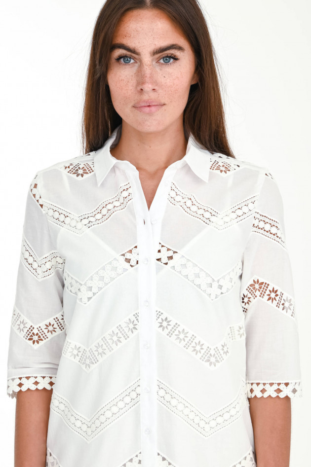 Valerie Khalfon Paris Blusenkleid GAUDI in Weiß