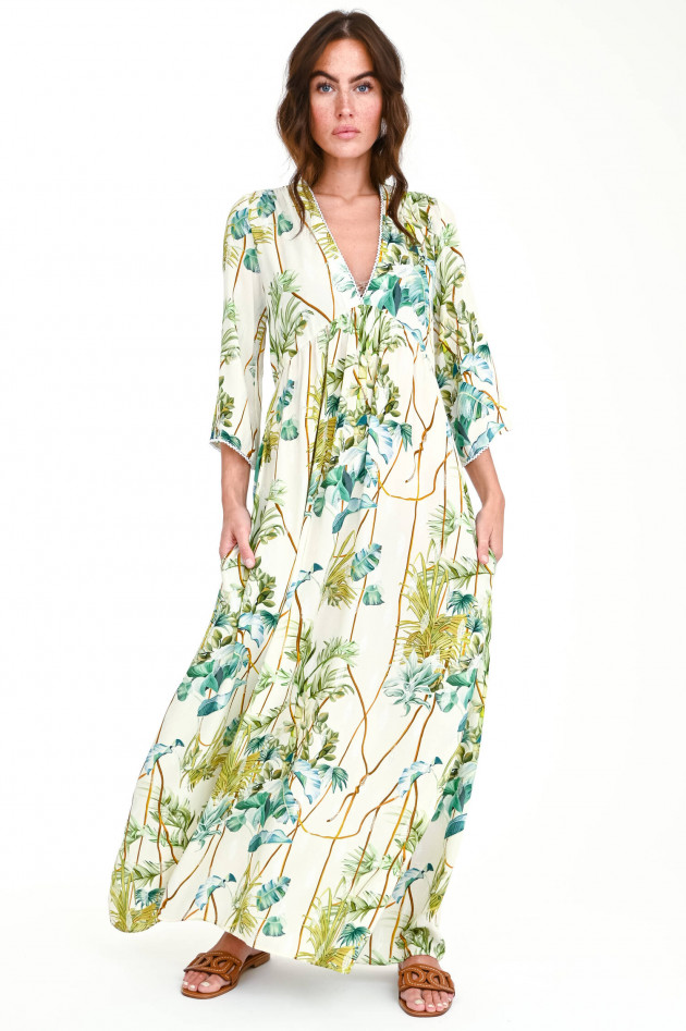 Valerie Khalfon Paris Maxi-Kleid COURTNEY in Natur/Grün