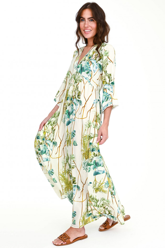 Valerie Khalfon Paris Maxi-Kleid COURTNEY in Natur/Grün