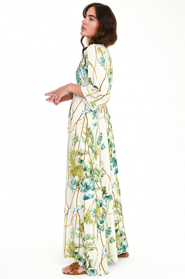 Valerie Khalfon Paris Maxi-Kleid COURTNEY in Natur/Grün