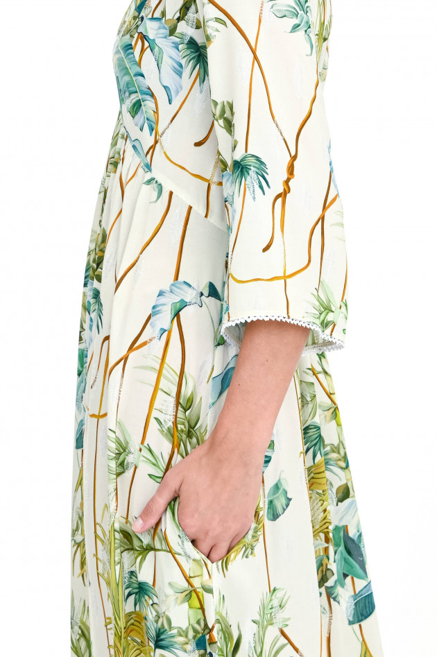 Valerie Khalfon Paris Maxi-Kleid COURTNEY in Natur/Grün