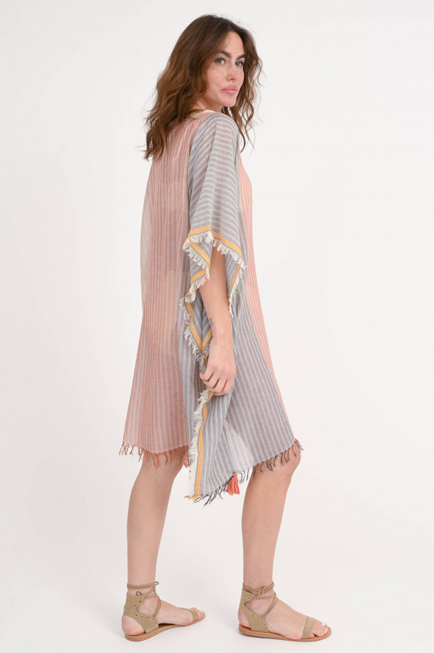 Valerie Khalfon Paris Poncho KOSAMI in Nude/Peach/Grau
