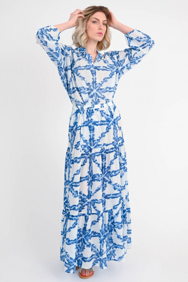 Valerie Khalfon Paris Rock AMMOS im Batik-Look in Blau