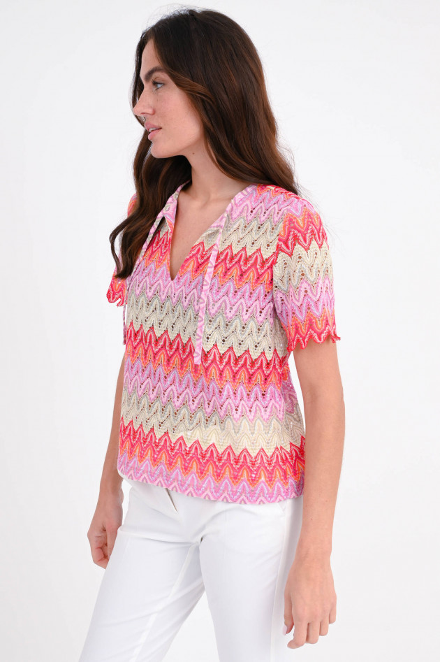 Valerie Khalfon Paris Top YAFFO aus Rachel-Strick in Multicolor