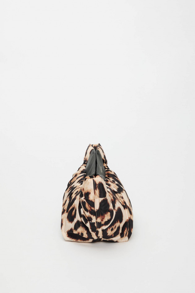 Vee Collective Leo-Tasche CABA CLUTCH in Beige/Schwarz/Braun