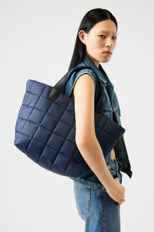 Vee Collective Gesteppte Tasche PORTER TOTE MEDIUM in Navy