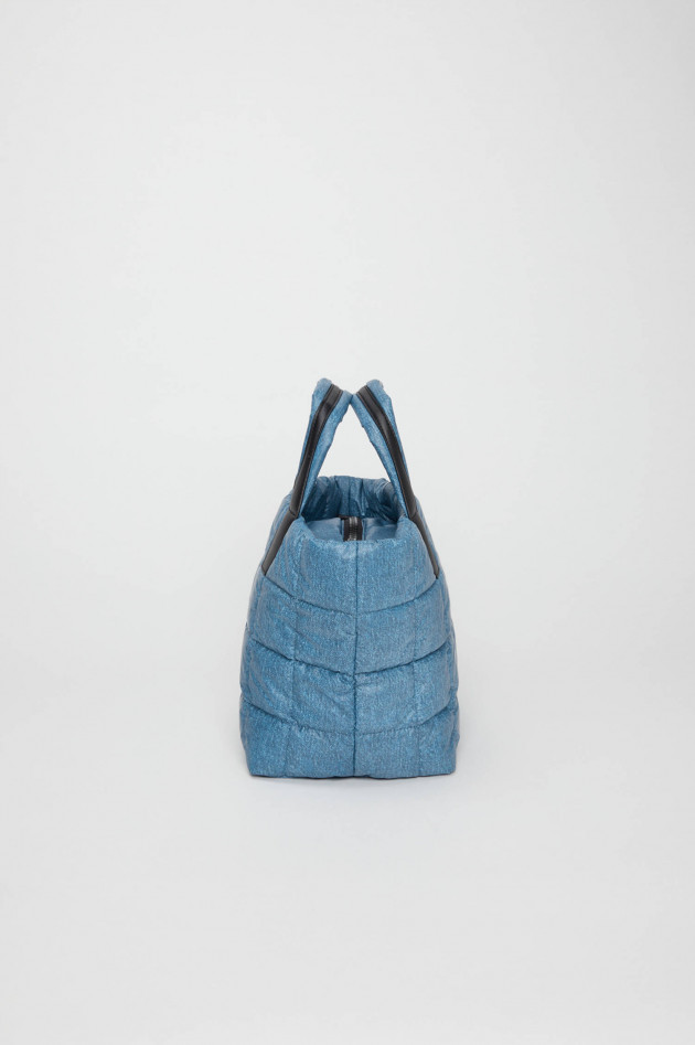 Vee Collective Gesteppte PORTER TOTE SMALL in Denim