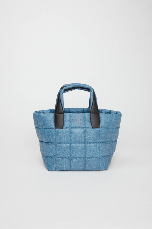 Vee Collective Gesteppte PORTER TOTE SMALL in Denim