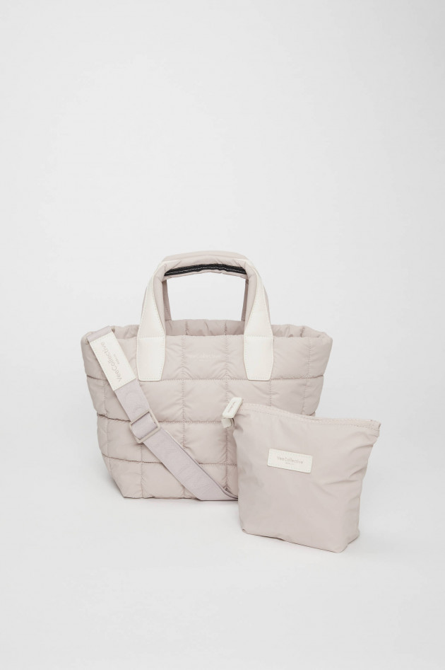 Vee Collective Gesteppte PORTER TOTE SMALL in Mushroom