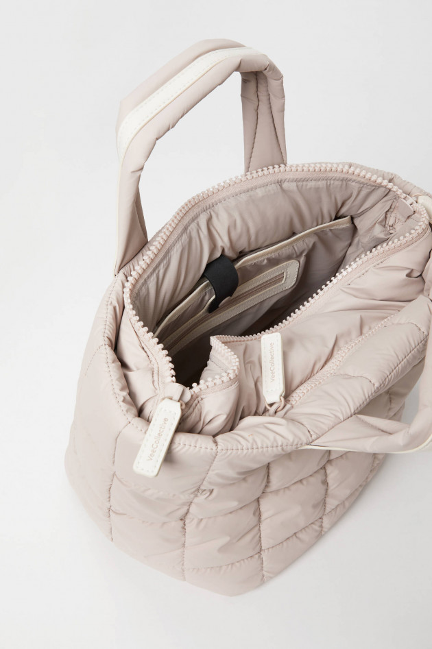 Vee Collective Gesteppte PORTER TOTE SMALL in Mushroom