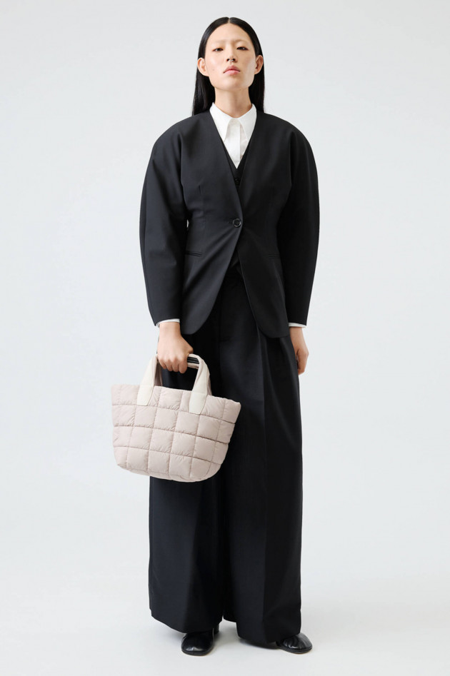 Vee Collective Gesteppte PORTER TOTE SMALL in Mushroom