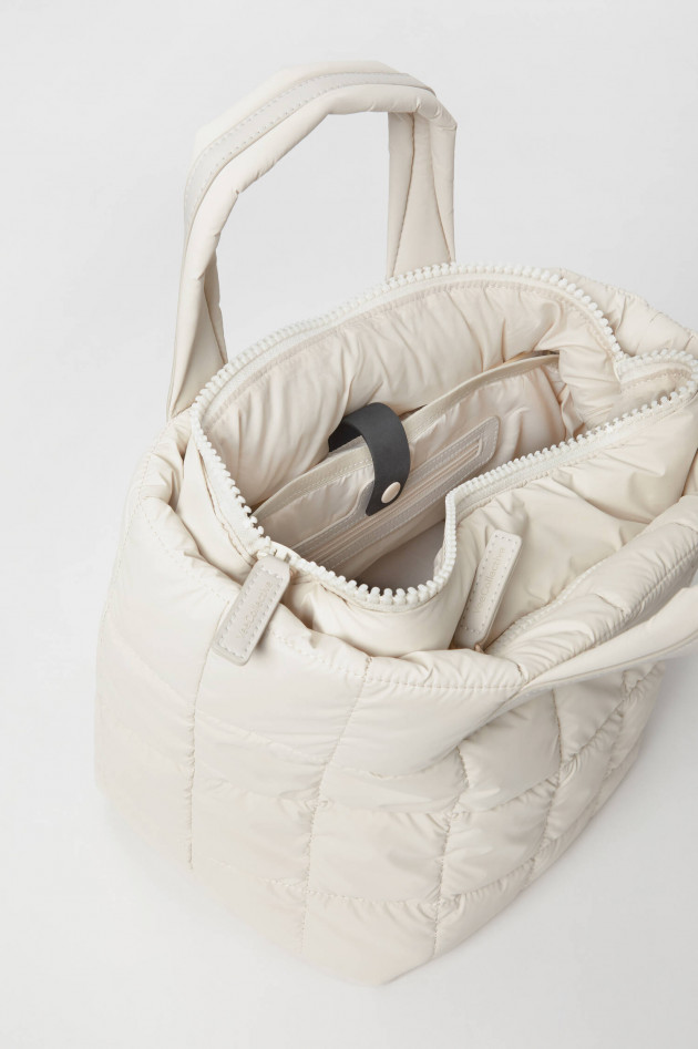 Vee Collective Gesteppte PORTER TOTE SMALL in Creme