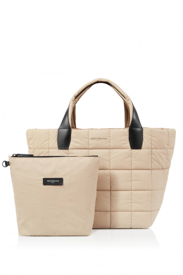 Vee Collective Gesteppte Tasche PORTER TOTE MEDIUM in Beige