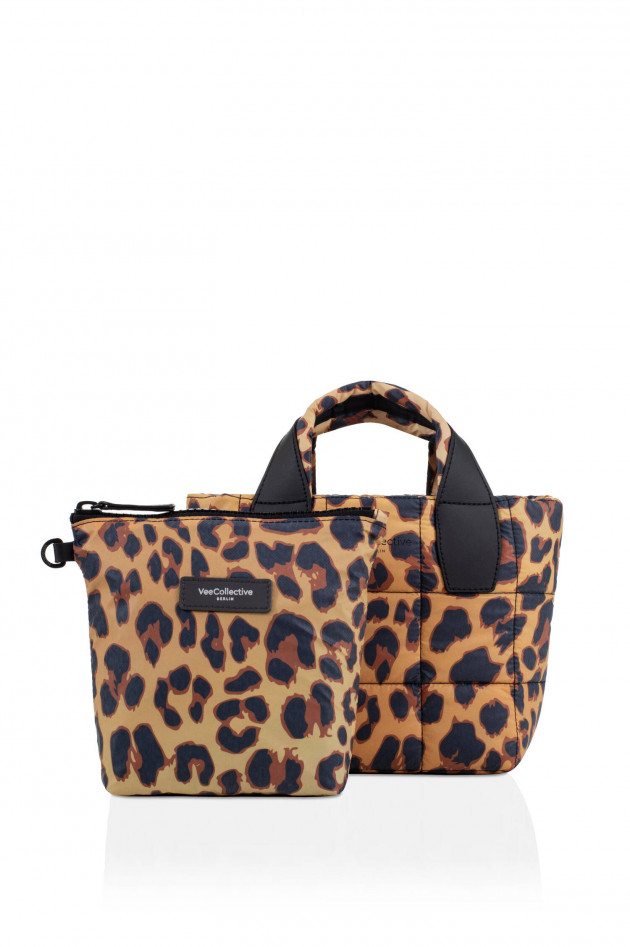 Vee Collective Gesteppte Tasche PROTER TOTE MINI in Leo Print
