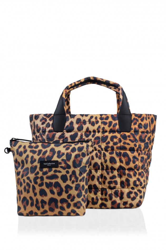 Vee Collective Gesteppte Tasche PORTER TOTE MEDIUM in Leo Print