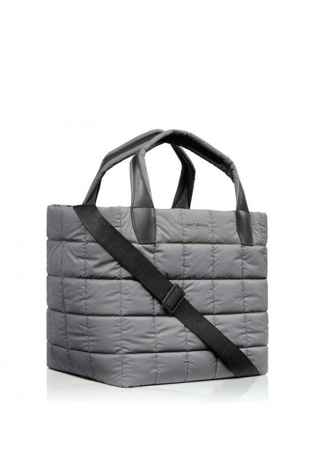 Vee Collective Gesteppte Tasche PORTER TOTE MEDIUM in Grau