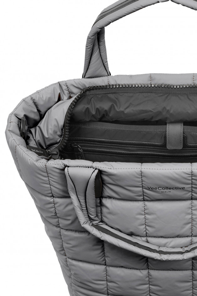 Vee Collective Gesteppte Tasche PORTER TOTE MEDIUM in Grau