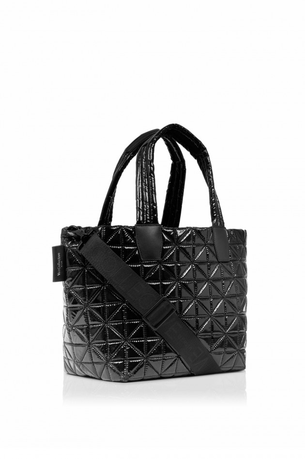 Vee Collective Gesteppte VEE TOTE SMALL in Schwarz Vinyl