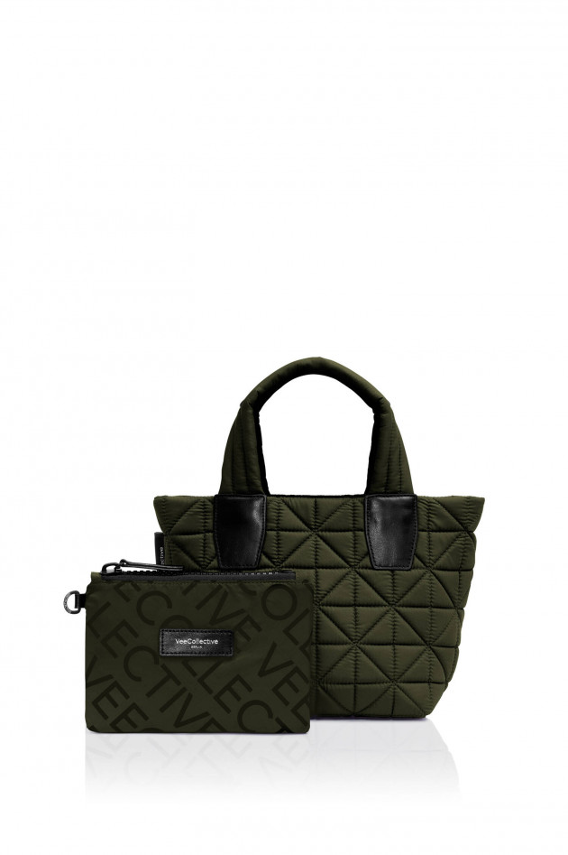 Vee Collective Gesteppte VEE TOTE MINI in Oliv