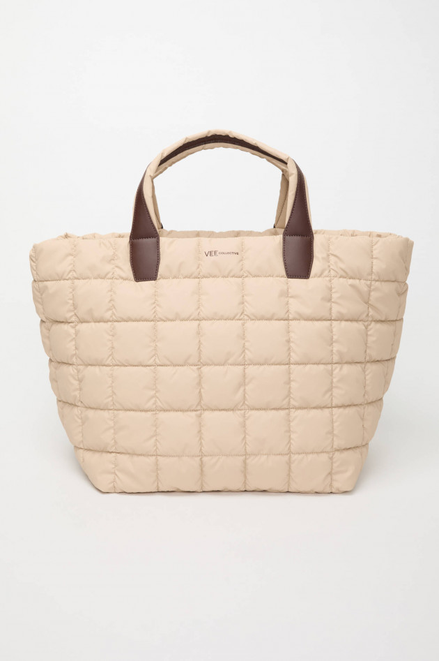 Vee Collective Gesteppte Tasche PORTER WEEKENDER in Sand/Braun