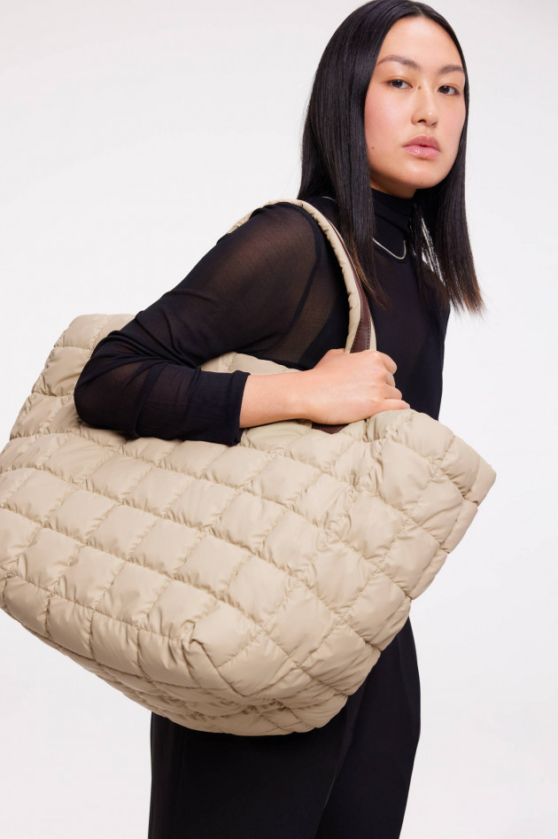 Vee Collective Gesteppte Tasche PORTER WEEKENDER in Sand/Braun