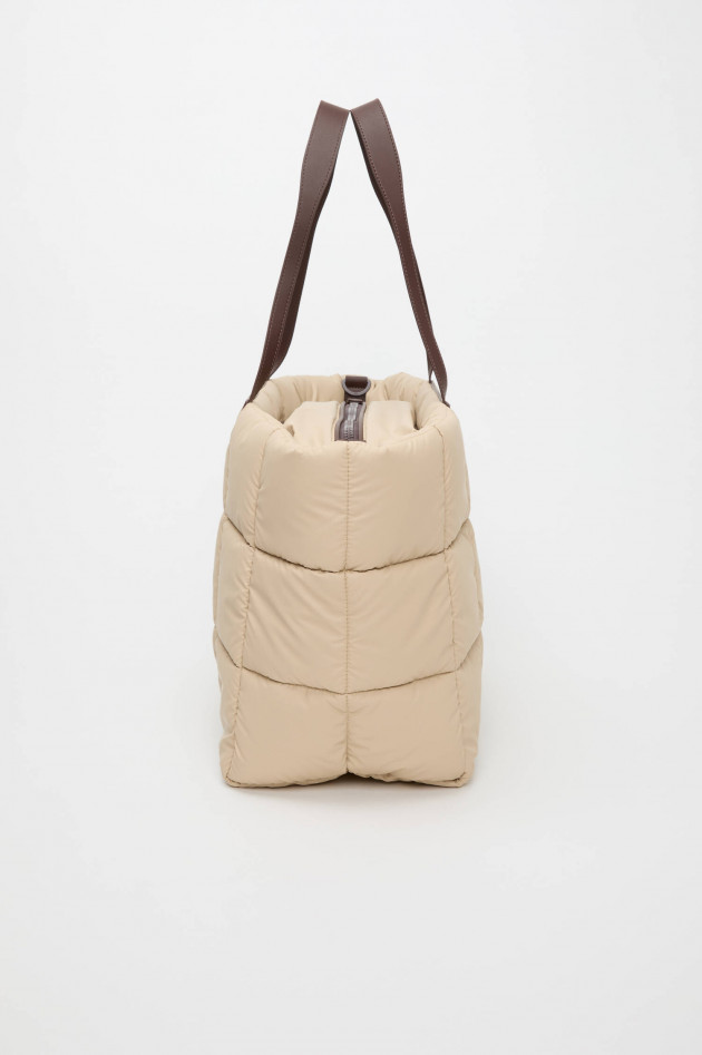 Vee Collective Gesteppte Tasche PORTER MARCHE in Beige/Braun