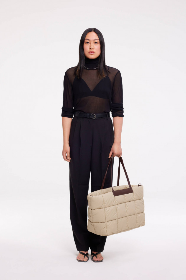 Vee Collective Gesteppte Tasche PORTER MARCHE in Beige/Braun