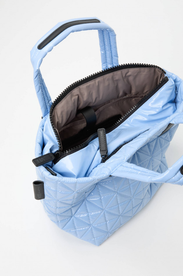 Vee Collective  VEE TOTE LINE SMALL in Blu Vinyl