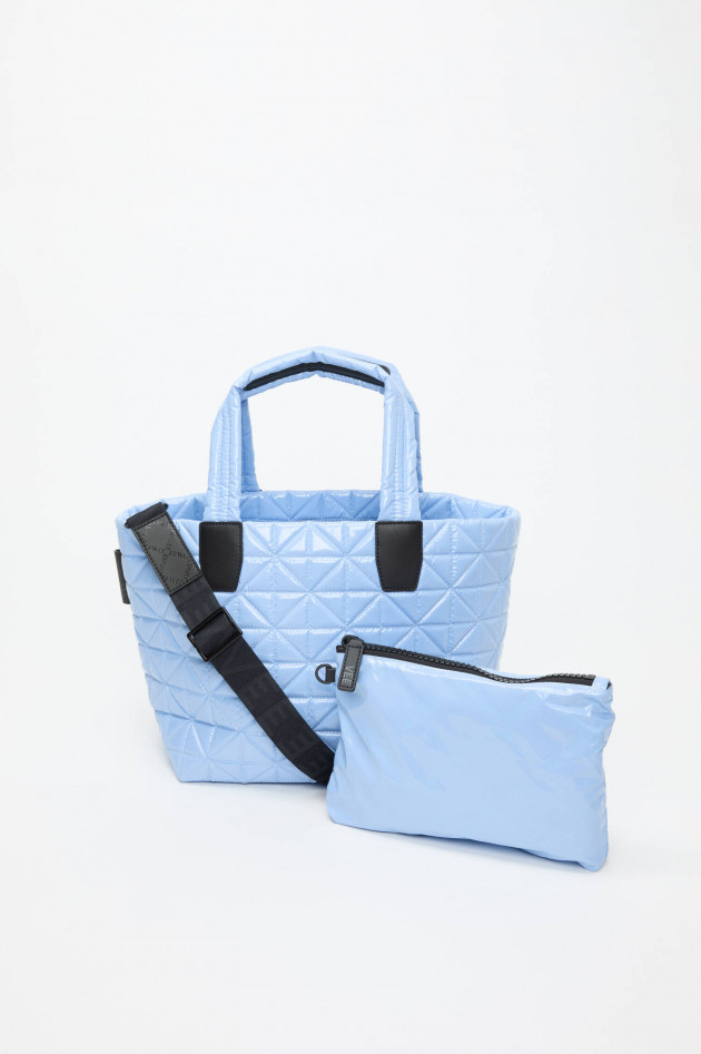 Vee Collective  VEE TOTE LINE SMALL in Blu Vinyl