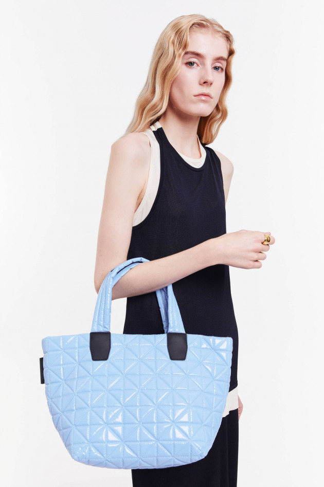 Vee Collective  VEE TOTE LINE SMALL in Blu Vinyl
