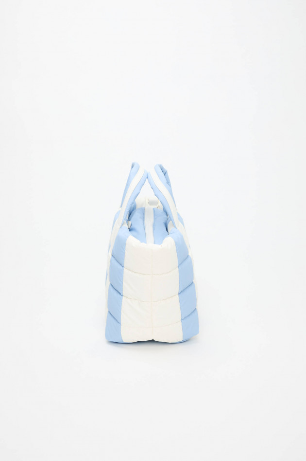 Vee Collective Tasche PORTER SMALL in Hellblau/Weiß gestreift