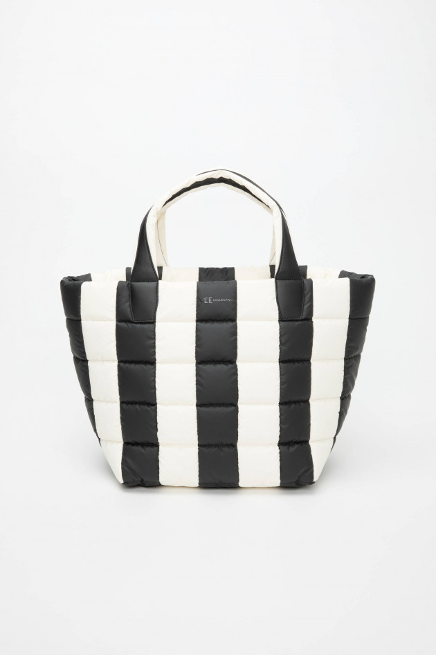Vee Collective Tasche PORTER MEDIUM in Schwarz/Weiß gestreift