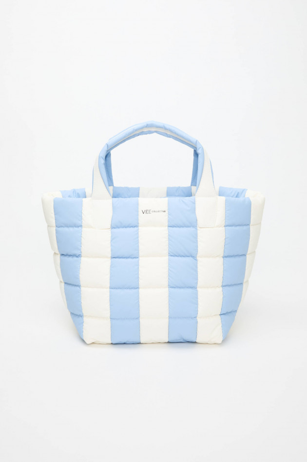 Vee Collective  Tasche PORTER TOTE MEDIUM in Hellblau/Weiß