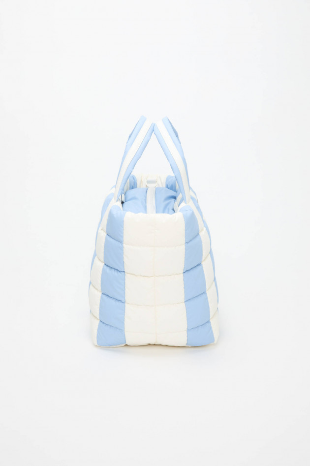 Vee Collective  Tasche PORTER TOTE MEDIUM in Hellblau/Weiß