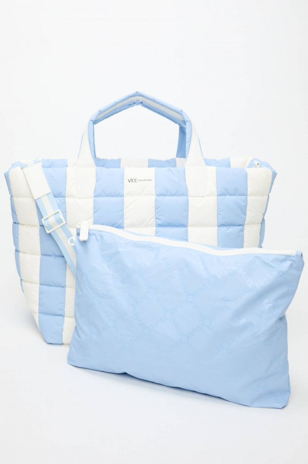 Vee Collective  Tasche PORTER WEEKENDER in Hellblau/Weiß