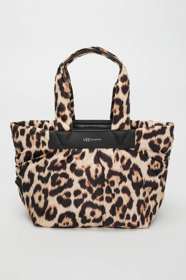 Vee Collective Leo-Tasche CABA TOTE MEDIUM in Beige/Schwarz/Braun