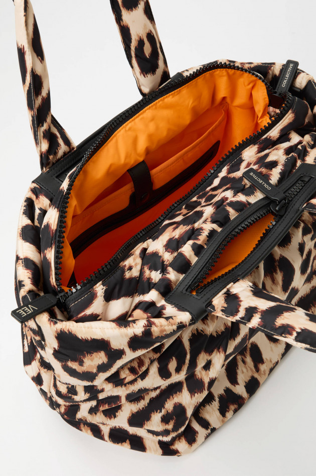 Vee Collective Leo-Tasche CABA TOTE MEDIUM in Beige/Schwarz/Braun