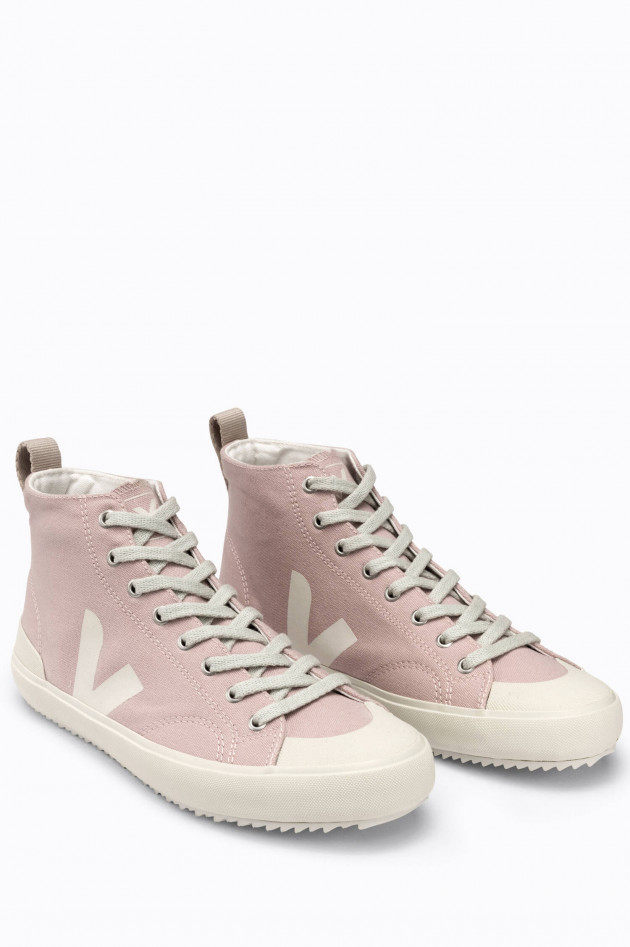 Veja Canvas-High-Top-Sneaker NOVA in Rosa/Weiß