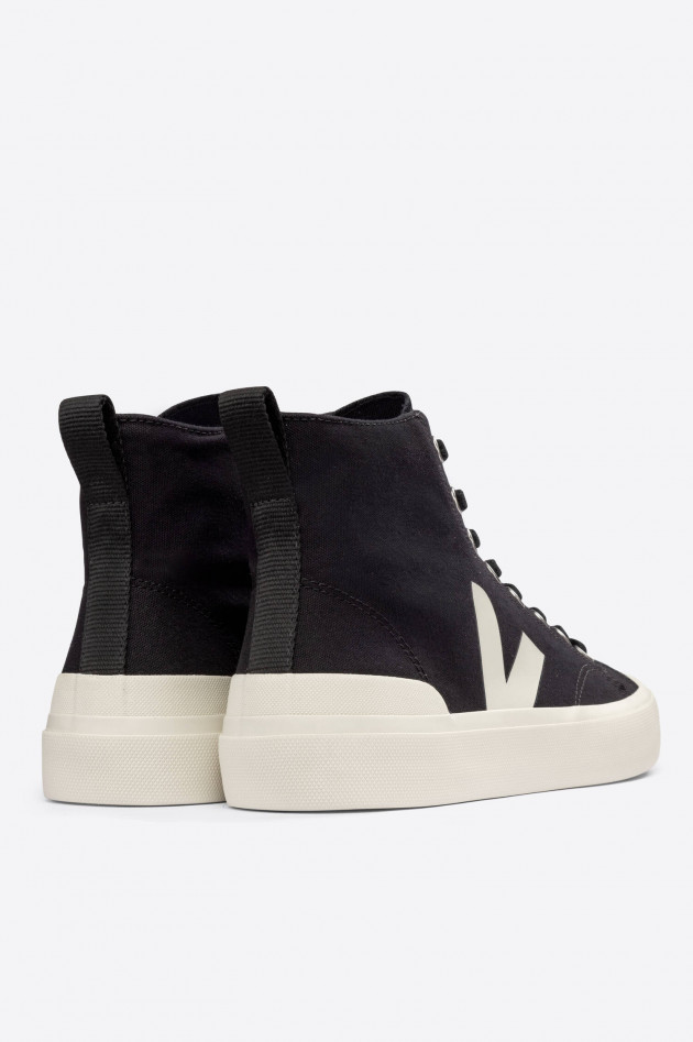 Veja Canvas High Top Sneaker WATA in Schwarz