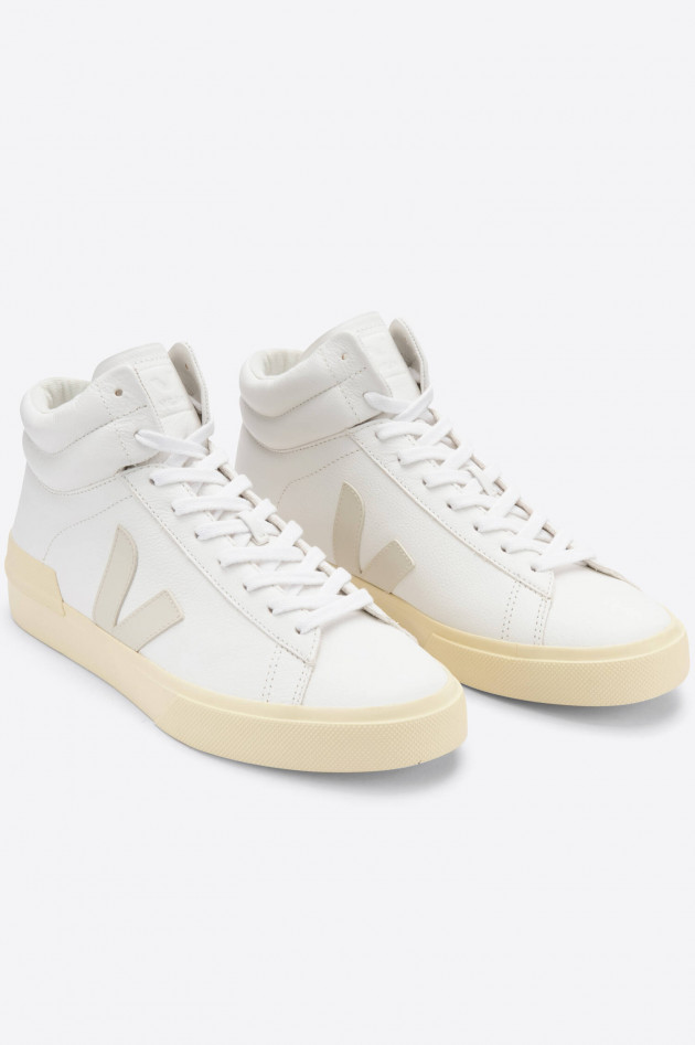 Veja High-Top-Sneaker MINOTAUR in Weiß/Beige