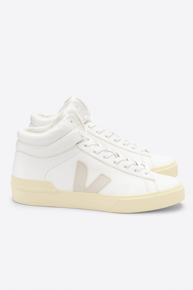 Veja High-Top-Sneaker MINOTAUR in Weiß/Beige