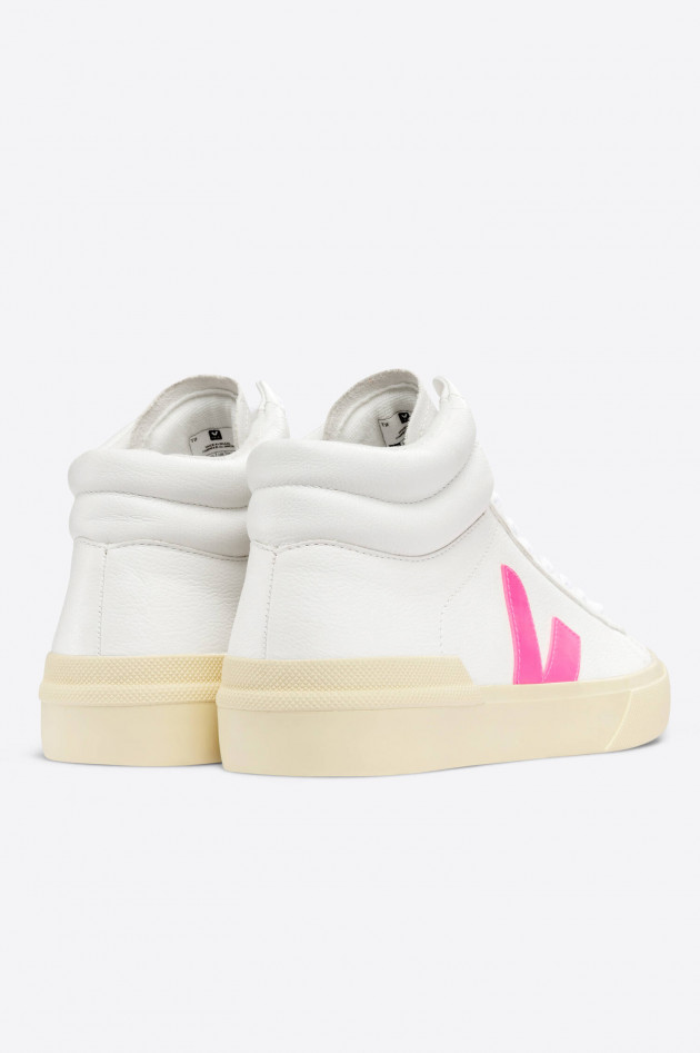 Veja High-Top-Sneaker MINOTAUR in Weiß/Pink