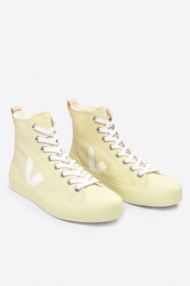 Veja Canvas High Top Sneaker WATA in Vanille/Weiß