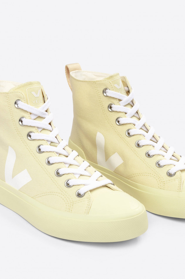 Veja Canvas High Top Sneaker WATA in Vanille/Weiß