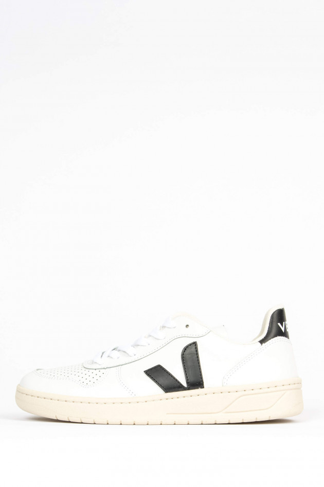 Veja Glattleder-Sneaker EXTRA WHITE BLACK