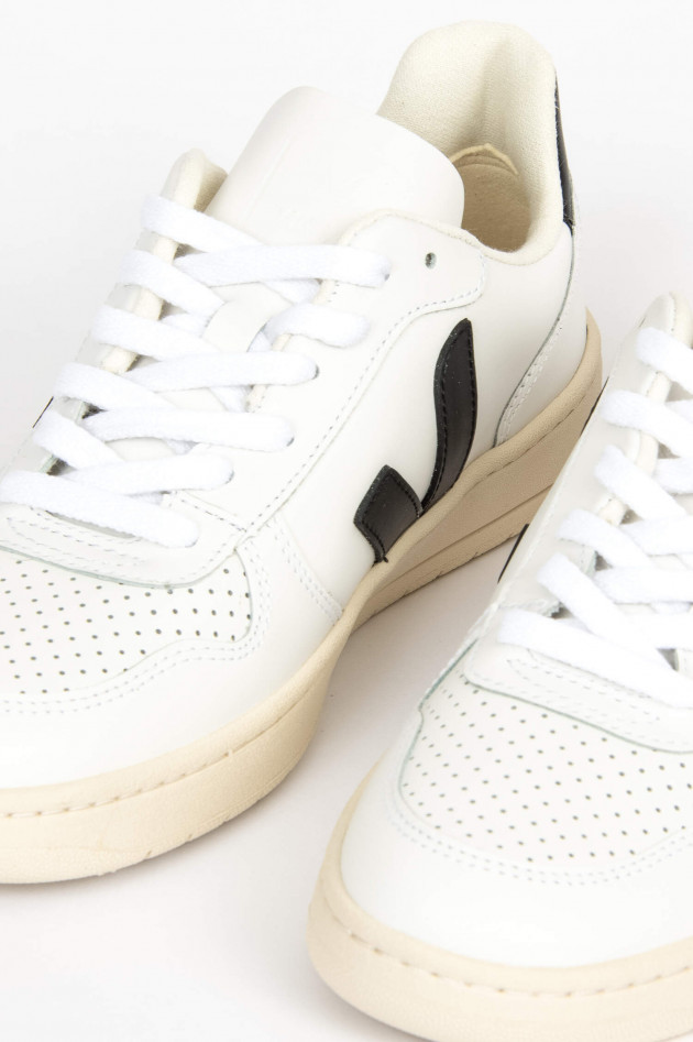 Veja Glattleder-Sneaker EXTRA WHITE BLACK
