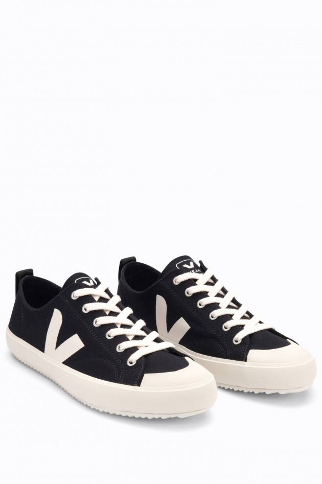 Veja Canvas-Sneaker NOVA in Schwarz/Weiß