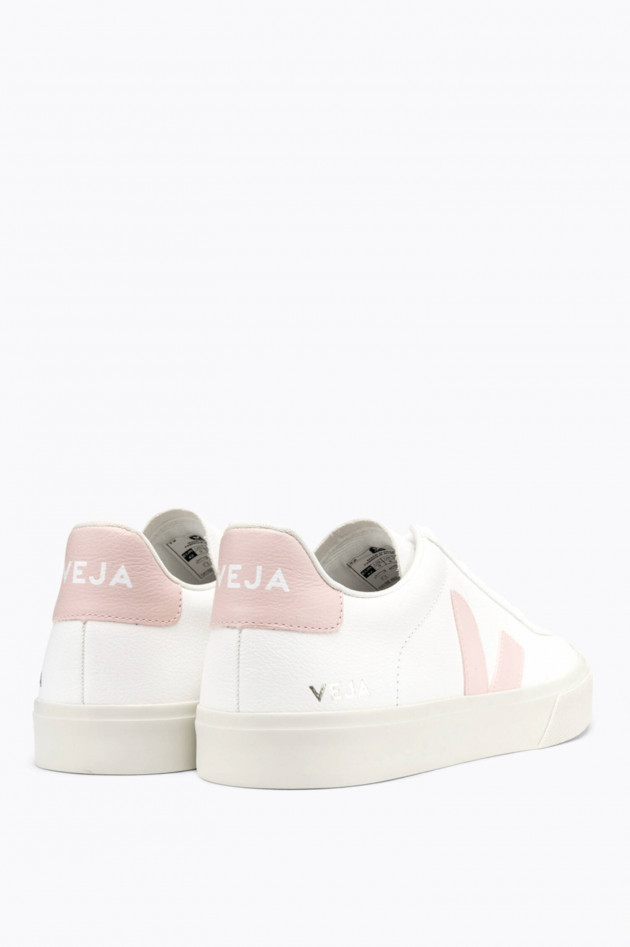 Veja Nachhaltiger Sneaker CAMPO in Weiß/Rosa