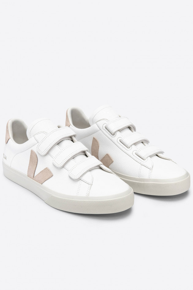 Veja Sneaker RECIFE mit Klettverschluss in Weiß/Beige